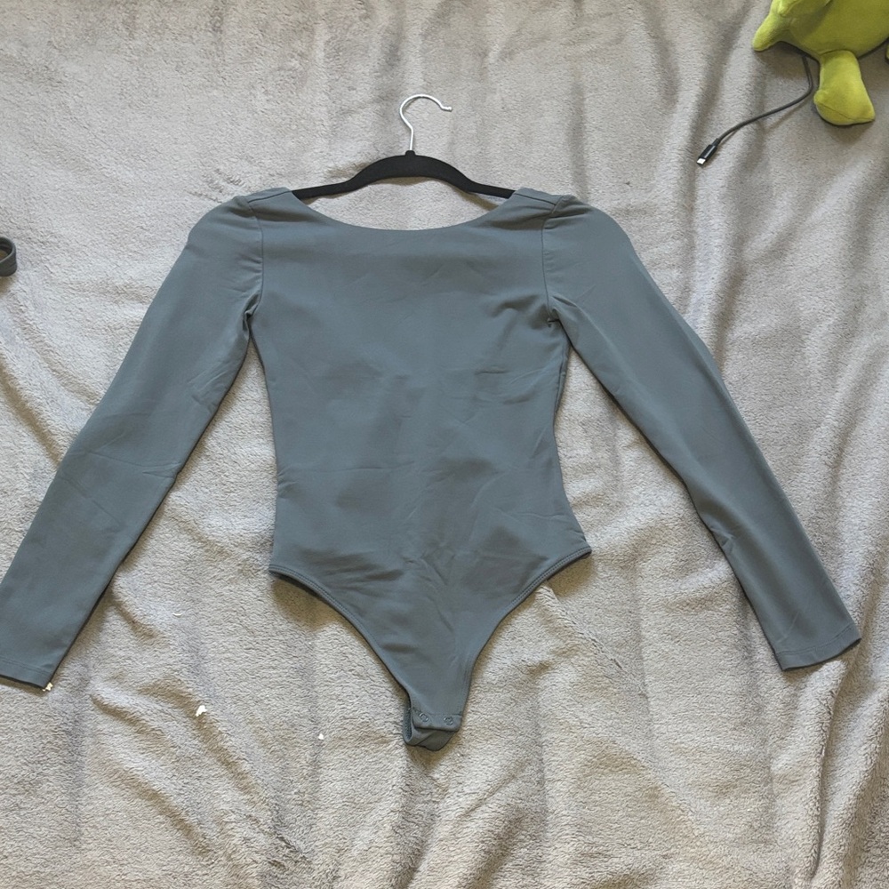 Babaton Charcoal Boatneck Bodysuit